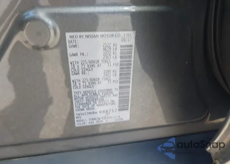 2017 Nissan Rogue Sl from USA, damaged, VIN 5N1AT2MV8HC888712